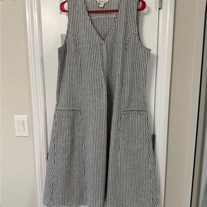 Coldwater Creek Black and White Striped Dress